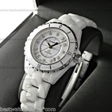 Authentic Chanel J12 Automatic Ceramic 38mm H1629 White Box Papers Ret: $6,850