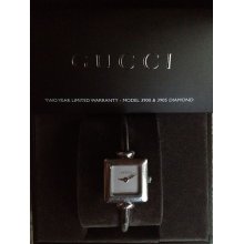 Authentic Gucci 1900 L Silver Dial Stainless Steel Bangle Women's Watch