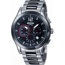 B3771-02 Boccia Mens Titanium Chronograph Bracelet Watch