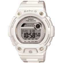 Baby-g Watch, Women's Blx Series White Resin Strap Blx100-7