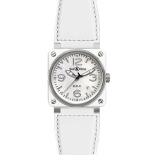 Bell & Ross BR03-92 Automatic 42mm BR03-92 White Ceramic Calfskin