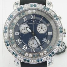 Benny & Co. 7.50 Mens Floating Diamond Watch Joe Rodeo Techno Aqua Master Bw6