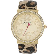 Betsey Johnson Leopard Cuff Watch