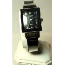 Black Enamel Cuff Bracelet Watch Persona Brand Watch Wrist Watch Class