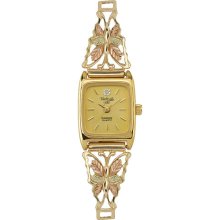 Black Hills Gold by Coleman Ladies Gold Butterfly Watch