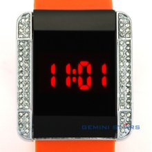 Bn 12 Colors Jelly Luxury Crystal Touch Screen Led Men Women Fashion Wrist Watch