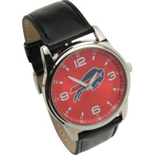 Buffalo Bills watches : Buffalo Bills Interchangeable Leather Watch - Black/Brown