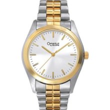 Caravelle By Bulova Women Two Tone Stainless Steel Band And Case Watch 45a08