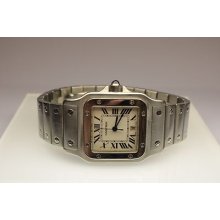 Cartier Santos Galbee Stainless Steel, 100% Authentic