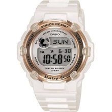 Casio Baby 3000 Series White Watch Bg3000-7adr Wristwatch Fast Shipping