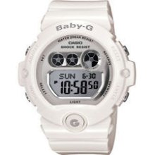 Casio Baby-g Bg6900-7 White Large Face Mirror Digital Sport Women's Watch