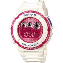 Casio BGD121-7 White Resin with Pink Dial Women's Watch