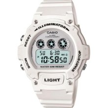 Casio Classic Round Digital Wristwatch White/white Face