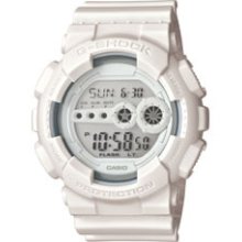 Casio G-shock Beautiful White / White Gd100ww-7 Rare Clean Beautiful Men's Watch