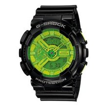 Casio G Shock GA-110B-1A3JF Hyper Colors Black and Green Watch