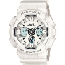 Casio G-shock Ga120a-7 Full White Dail Latest 2011 Xlarge 200m