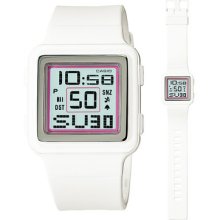 Casio Ldf20-7av Women's White Poptone World Time Multi Alarm Chronograph Watch