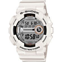 Casio Shock G-shock Gd110-7 Gd-110-7 Gd-110 7 7cr White Lap Memory Watch Bnib