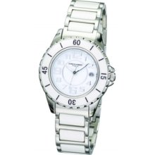 Charles-Hubert- Paris Womens Stainless Steel and Ceramic Quartz Watch