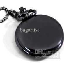 Charm Mystic Black Elf Pocket Watch Quartz Watch Necklace Watch Favo