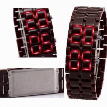 Charming Samurai Unisex Mans Womans Led Digital Sports Wrist Watch Watches