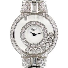 Chopard Happy Diamonds 18k White Gold Diamond Ladies Watch 20/5596 Msrp $30,670