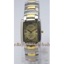 Citizen Ladies 2tone Wrist Contoured Water Resistant Watch Bh0830-59p