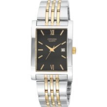 Citizen Quartz Mens Two-tone Stainless Steel Dress Watch Wrist Size -7