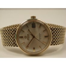 Classic 14kt Gold Omega Seamaster Automatic Watch . Circa 1968