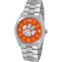 Clemson Tigers Elite Series Men's Silver Watch