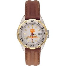 Clemson Tigers Paw All Star Watch with Leather Band - Womens ...