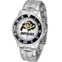 Colorado Buffaloes CU Mens Steel Bandwrist Watch