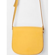Cooperative Classic Saddle Flap Crossbody Bag: Yellow One Size W_acc_bags