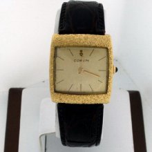 Corum Classique Filigree 18k Yellow Gold Manual Wind Vintage Watch.