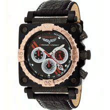 Corvette Grand Sport Chronograph Watch, Black w/Rose Gold, Black...