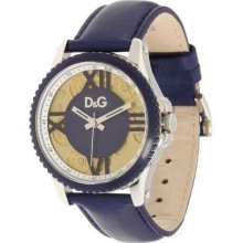 D&G Ladies Blue Leather Strap DW0775 Watch