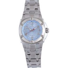 Diadora Women's Light Blue Dial Stainless Steel Date Watch