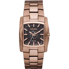 Diesel Dz5285 Women's Brown Dial Rose Gold Tone Stainless Steel Watch