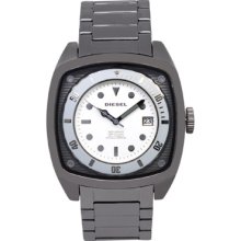 Diesel Watches Men's Gunmetal Stainless Steel Silver Dial Stainless St