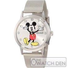 Disney By Ingersoll - Mickey Mouse Steel Mesh Strap Watch - 26094