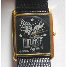 Disney's Fantasia 50th Anniversary Mickey Mouse Watch Seiko Sorcerer Mens Watch