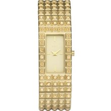 DKNY NY8245 Gold Crystals Expansion Women's Watch