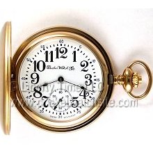 Dueber Watch Co Swiss Wind Up Pocket Watch HC AN Gold
