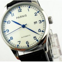 E115,parnis Blue Number Automatic 43mm Watch
