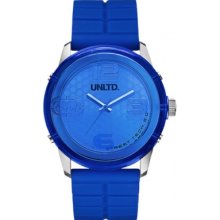 E11539G3 UNLTD by Marc Ecko The Fuse Blue Plastic Watch