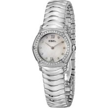 Ebel Women's 'classic Wave' Steel Diamond Watch