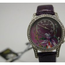 Ed Hardy Purple Crystal Woman's Watch El-pu