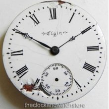 Elgin 18s 17j 45.8mm Pocket Watch Movement For Parts Or Restorations