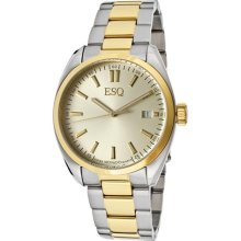 ESQ Mens Sport Classic Date Watch Stainless & Gold-Tone 07301360