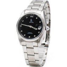 F03611 Fashion Automatic Mechanical Stainless Men's Wrist Watch With Calendar